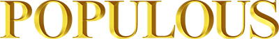 Populous logo for GameBoy